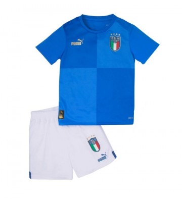 Maillot de foot Italie Domicile enfant 2022 Manches Courte (+ pantalon court)